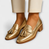 Isabella™ | Gouden Loafers